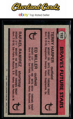 1981 Topps #192 Braves Future Stars (Terry Harper / Ed Miller / Rafael Ramirez)