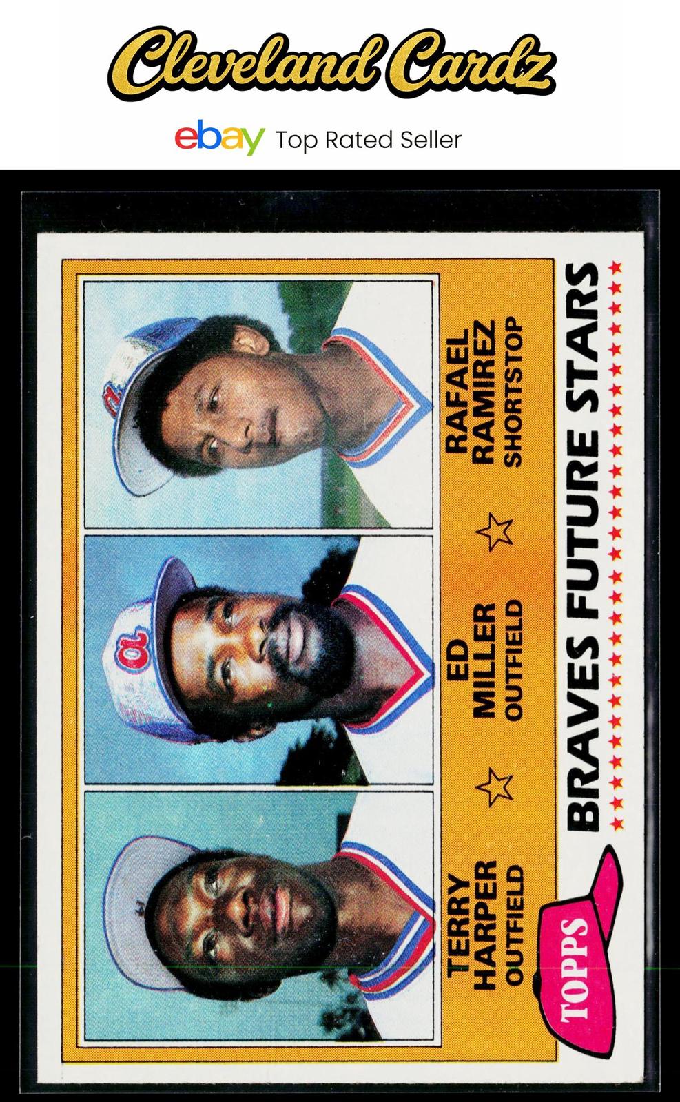 1981 Topps #192 Braves Future Stars (Terry Harper / Ed Miller / Rafael Ramirez)