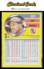 1991 Fleer #329 Dave Winfield