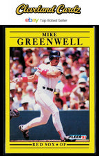 1991 Fleer #96b Mike Greenwell