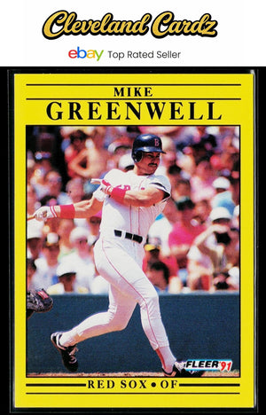 1991 Fleer #96b Mike Greenwell