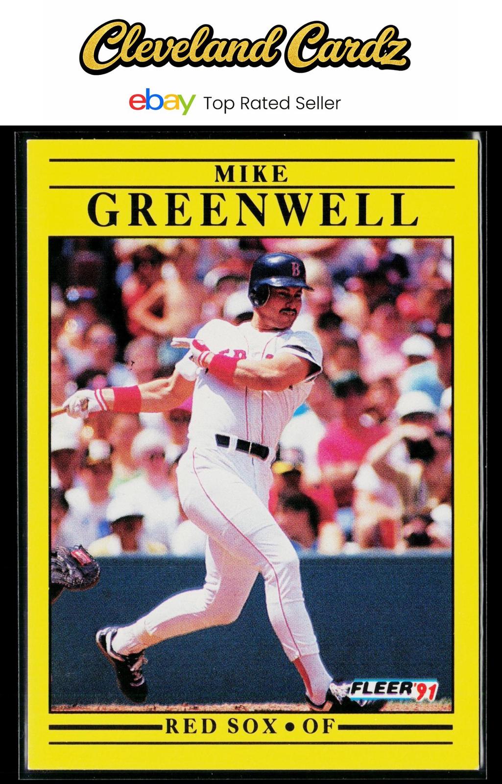 1991 Fleer #96b Mike Greenwell