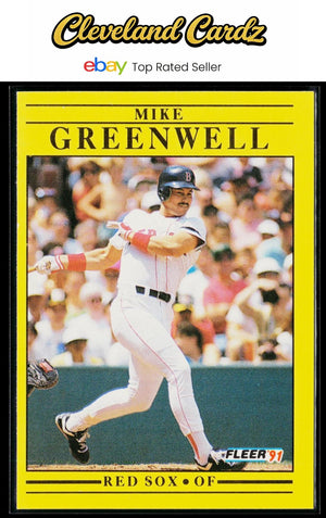1991 Fleer #96b Mike Greenwell