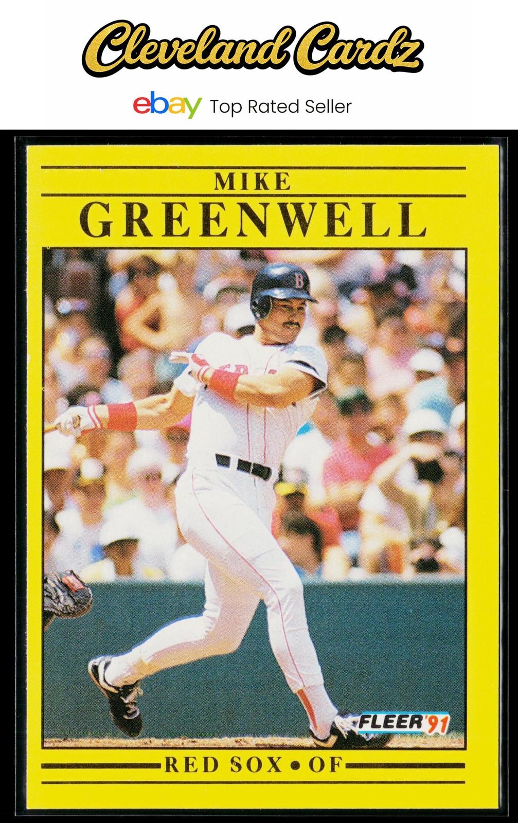 1991 Fleer #96b Mike Greenwell