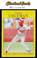 1991 Fleer #629b Vince Coleman