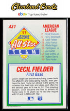 1992 Score #431 Cecil Fielder