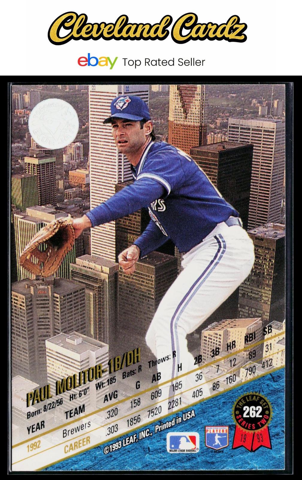 1993 Leaf #262 Paul Molitor