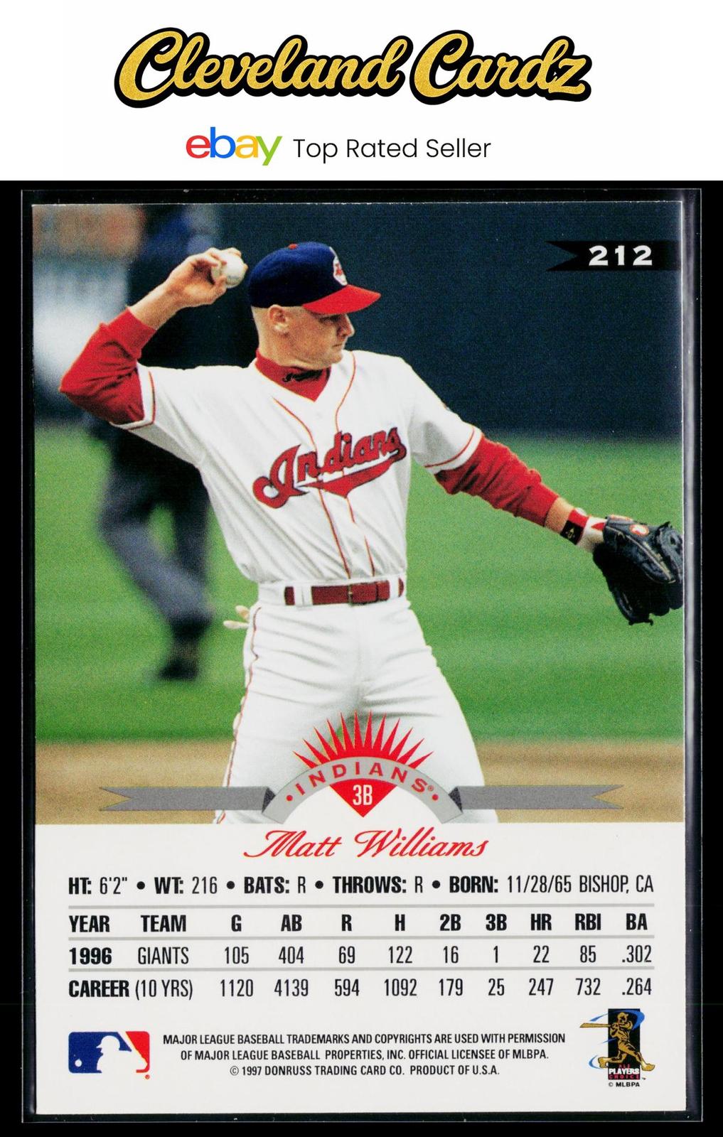 1997 Leaf #212 Matt Williams
