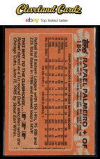 1988 Topps #186 Rafael Palmeiro