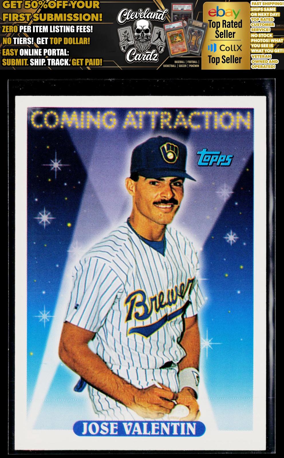 1993 Topps #804 Jose Valentin