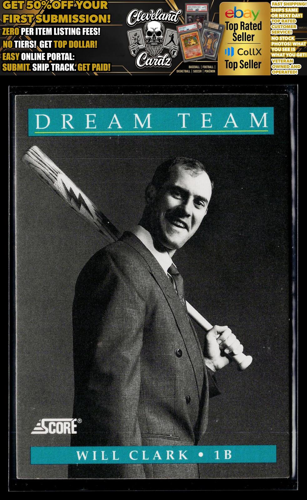 1991 Score #886 Will Clark