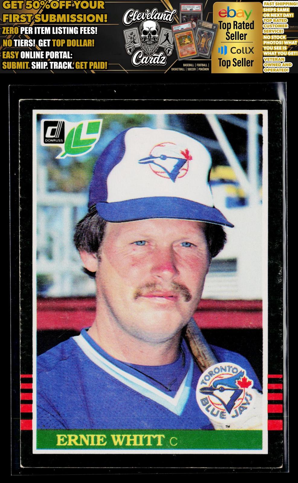 1985 Leaf #181 Ernie Whitt