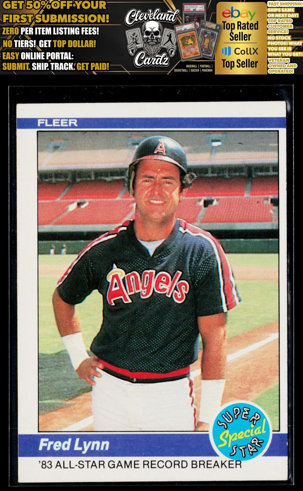 1984 Fleer #626 Fred Lynn