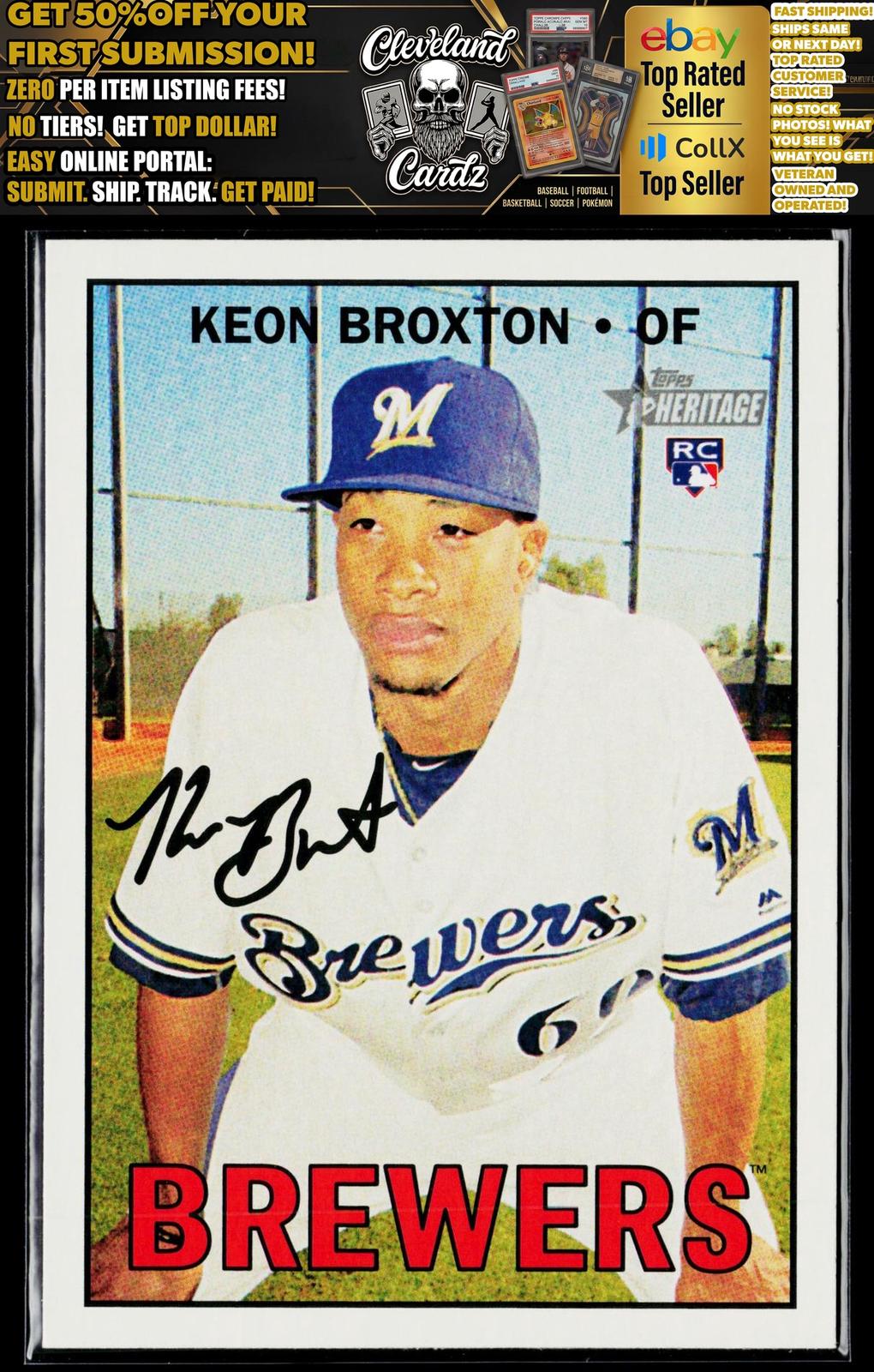 2016 Topps Heritage #522 Keon Broxton