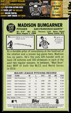 2016 Topps Heritage #320 Madison Bumgarner Red Backs