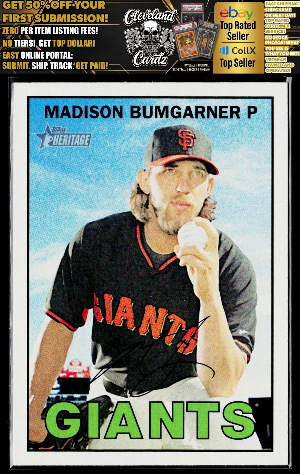 2016 Topps Heritage #320 Madison Bumgarner Red Backs