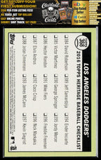 2016 Topps Heritage #368 Los Angeles Dodgers