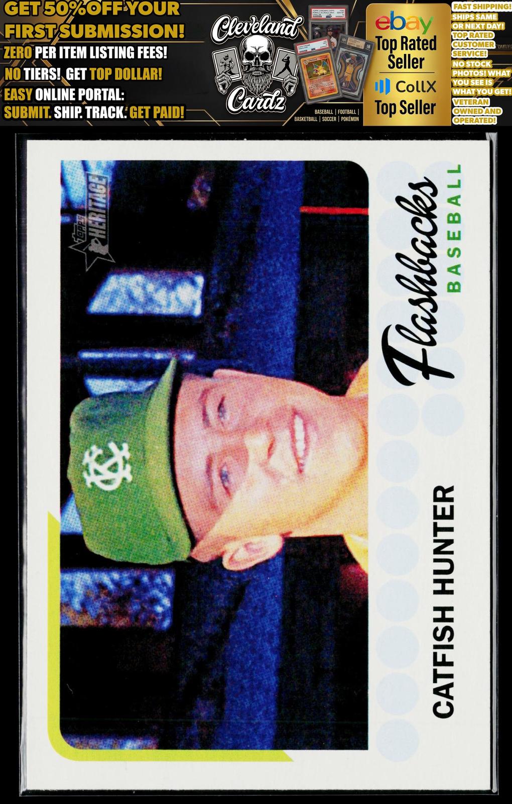 2016 Topps Heritage #BF-CH Catfish Hunter Baseball Flashbacks