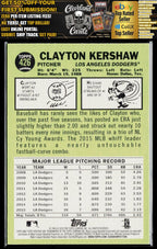 2016 Topps Heritage #426 Clayton Kershaw