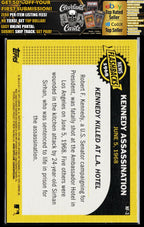 2017 Topps Heritage #NF-3 Kennedy Assassination News Flashbacks