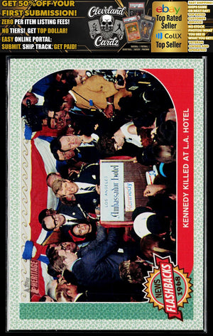 2017 Topps Heritage #NF-3 Kennedy Assassination News Flashbacks