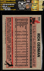 1983 Topps #602 Rich Gedman