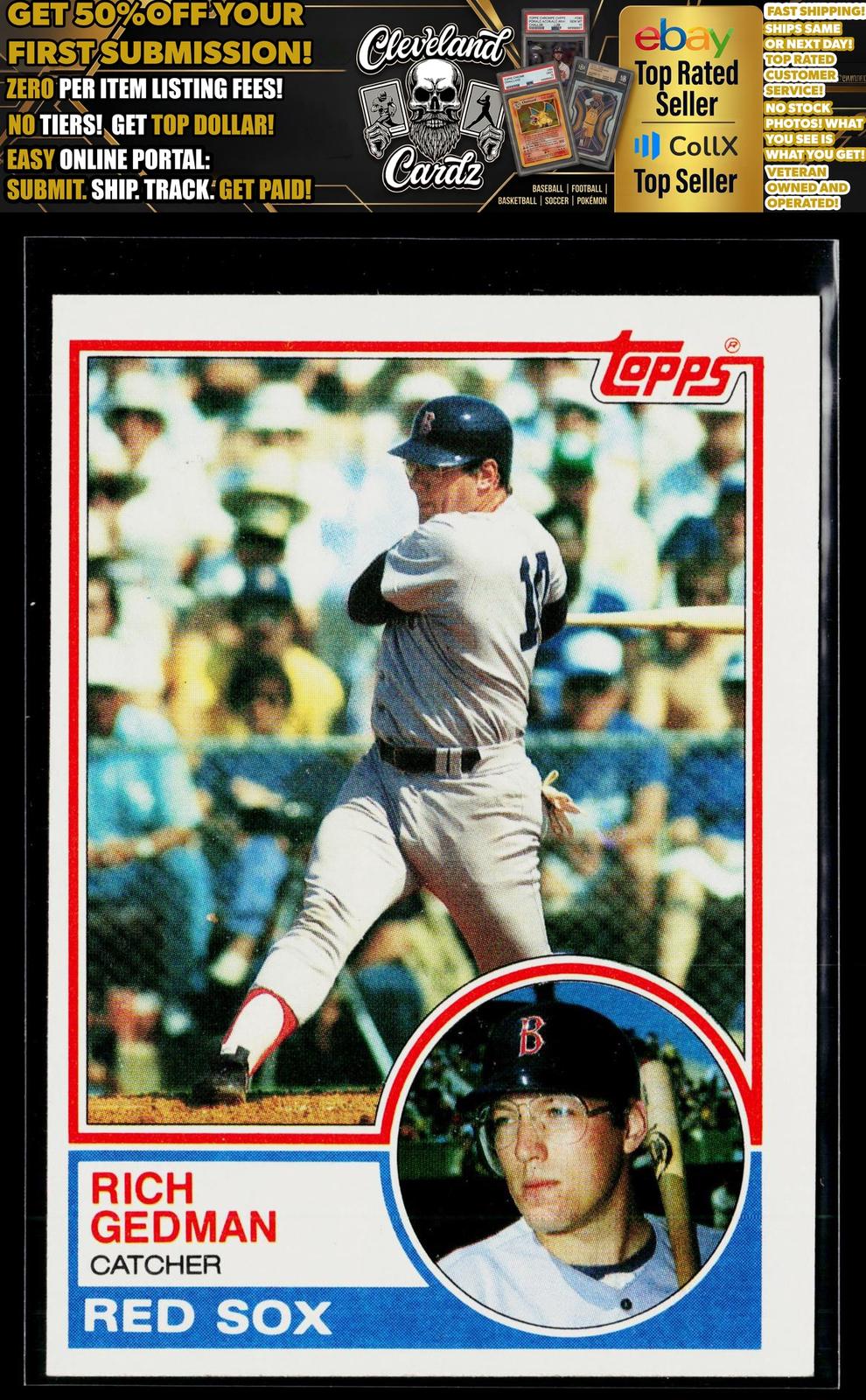 1983 Topps #602 Rich Gedman