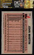 1983 Topps #721 John Martin