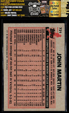 1983 Topps #721 John Martin