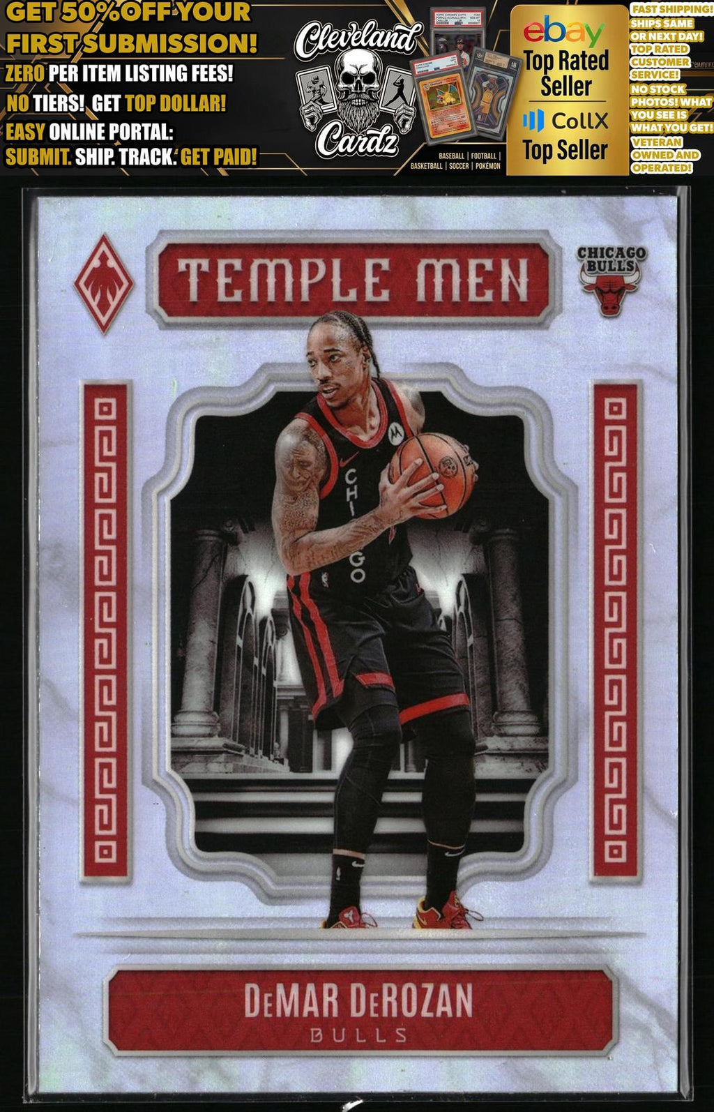 2023-24 Panini Phoenix #3 DeMar DeRozan Temple Men Silver