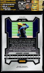 2024 Panini Prizm #210 Abner Uribe Blue Prizm #/199