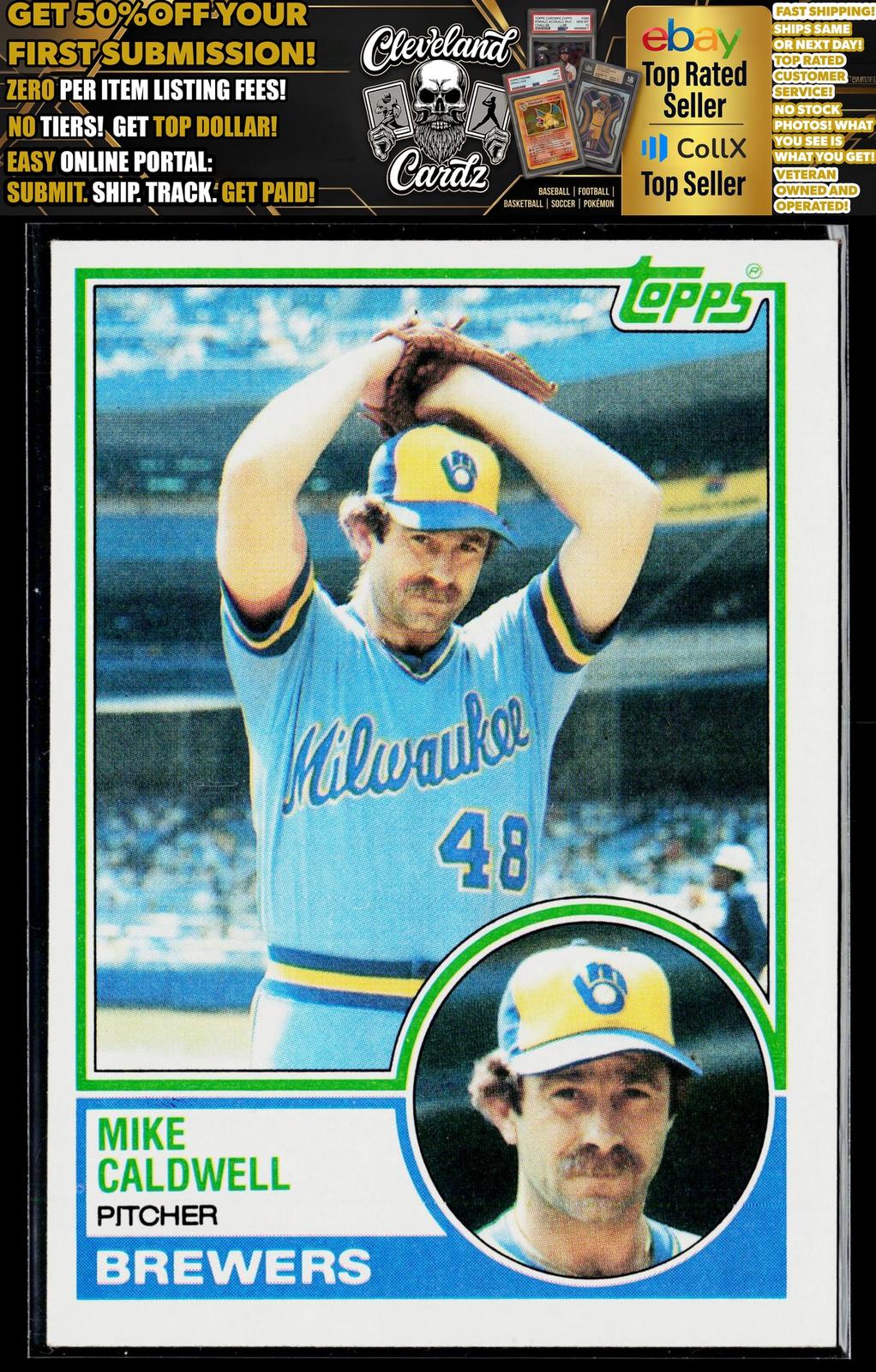 1983 Topps #142 Mike Caldwell