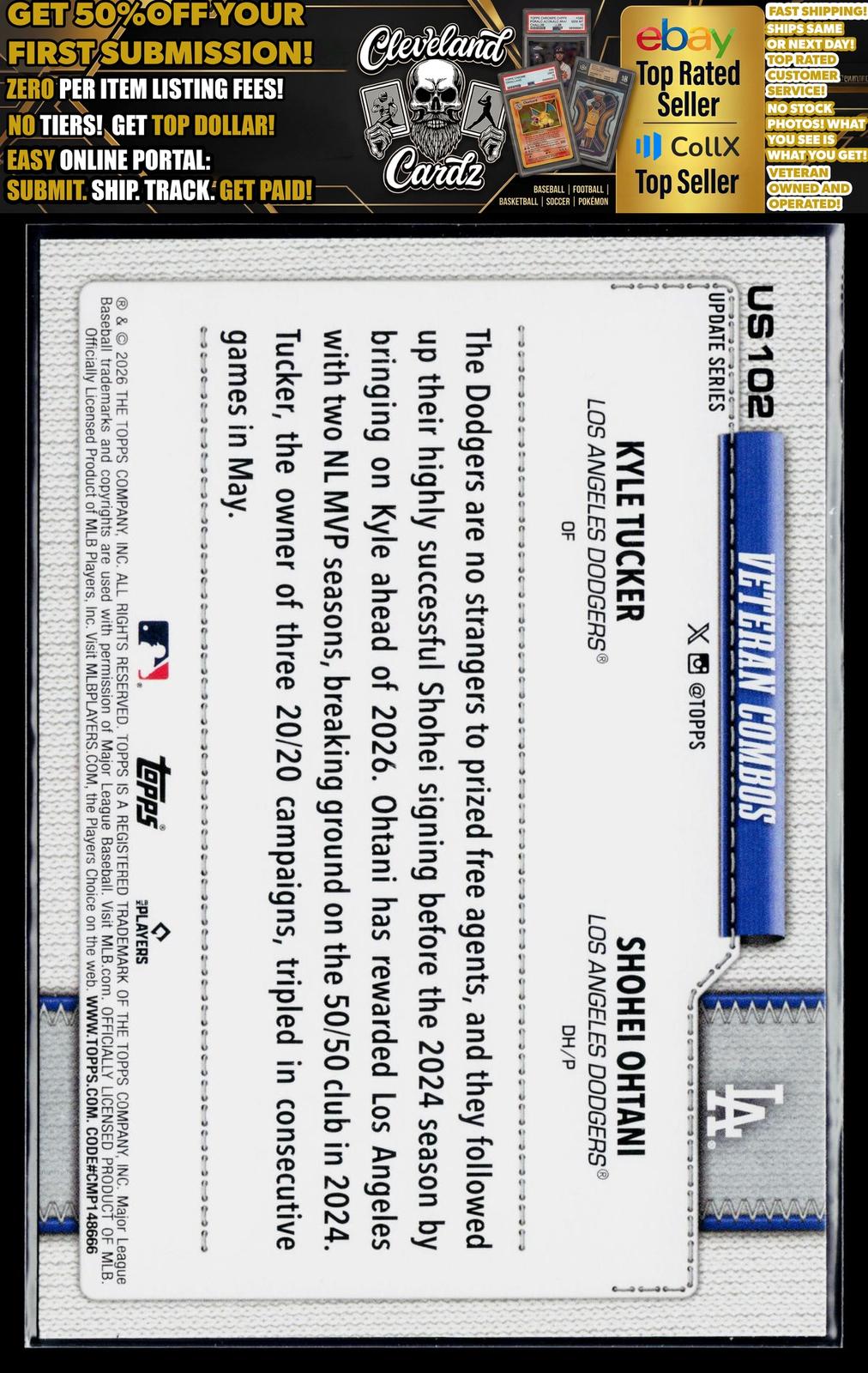 2026 Topps Update #US102 Rare Imports (Shohei Ohtani / Kyle Tucker)