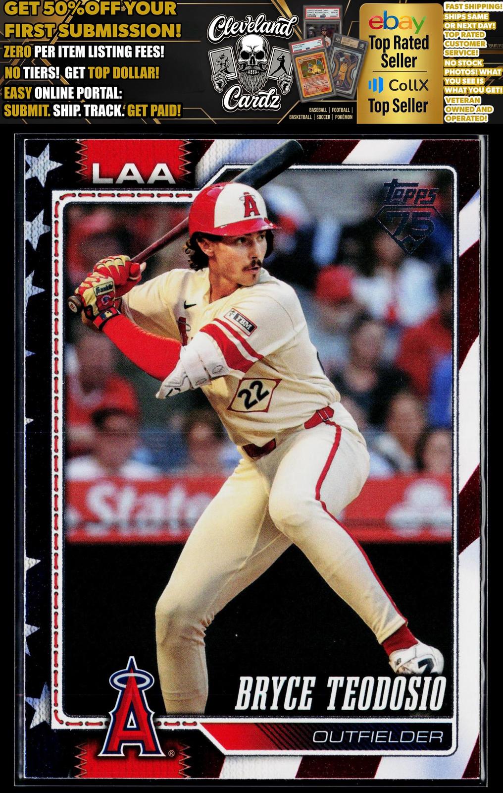 2026 Topps Update #US280 Bryce Teodosio Independence Day #/76