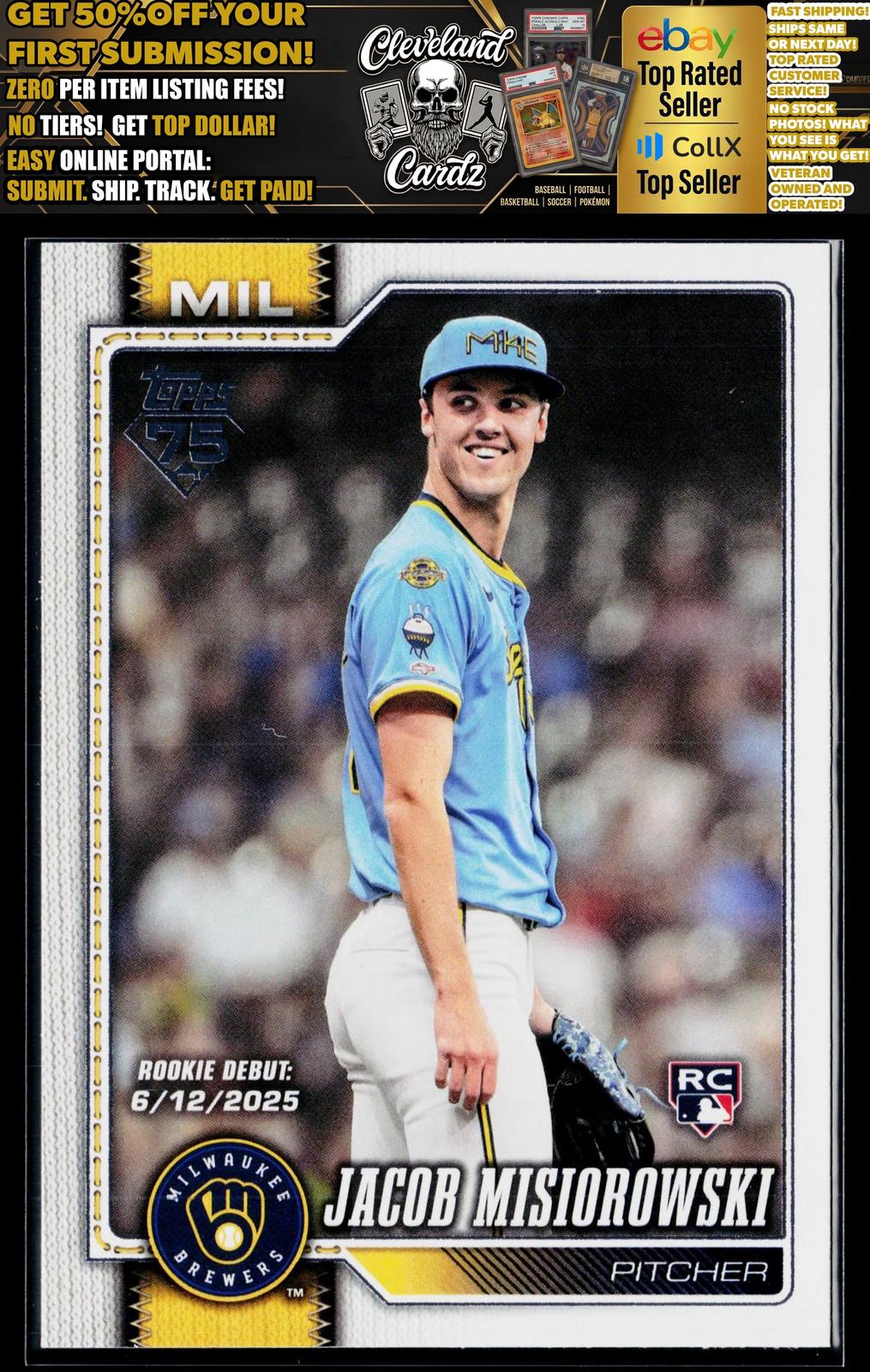 2026 Topps Update #US136 Jacob Misiorowski