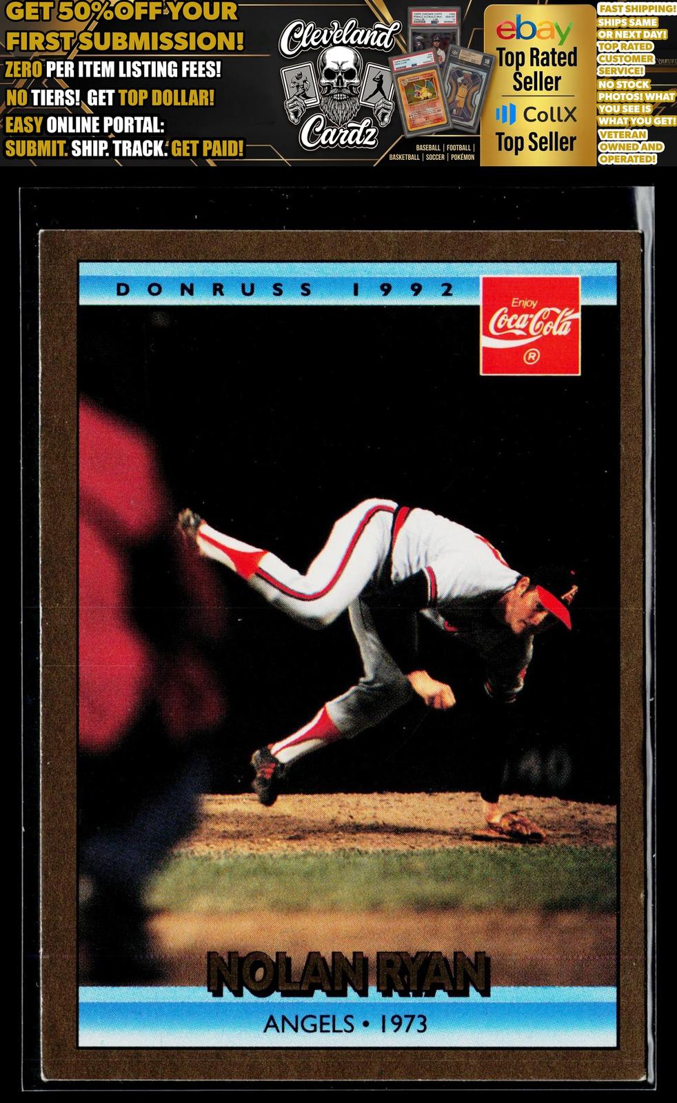 1992 Donruss Coca-Cola Nolan Ryan #7 Nolan Ryan