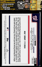 2025 Topps Update #US218 James Wood Silver Foilboard
