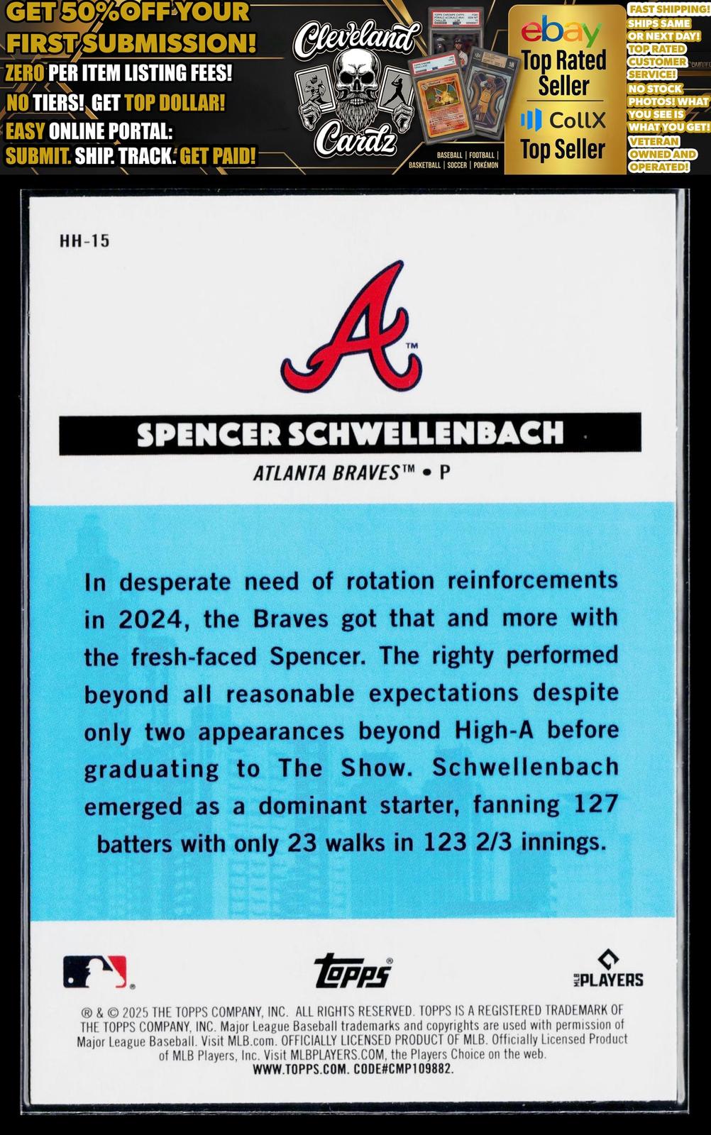 2025 Topps All-Star Game #HH-15 Spencer Schwellenbach Homegrown Heroes