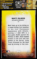 2026 Topps Update #AA-12 Matt Olson Autumn Ascensions