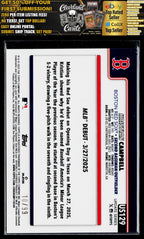 2025 Topps Update #US129 Kristian Campbell Green Holo Foil #/99
