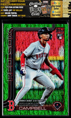 2025 Topps Update #US129 Kristian Campbell Green Holo Foil #/99