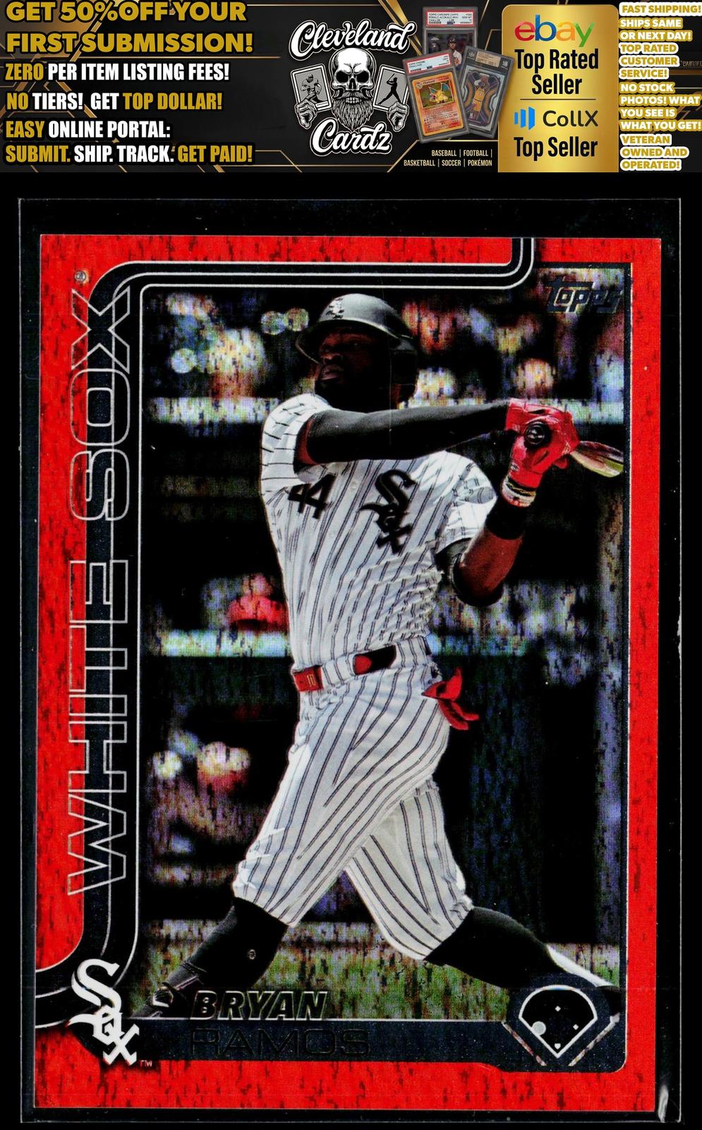 2025 Topps #580 Bryan Ramos Orange Holo Foil #/25
