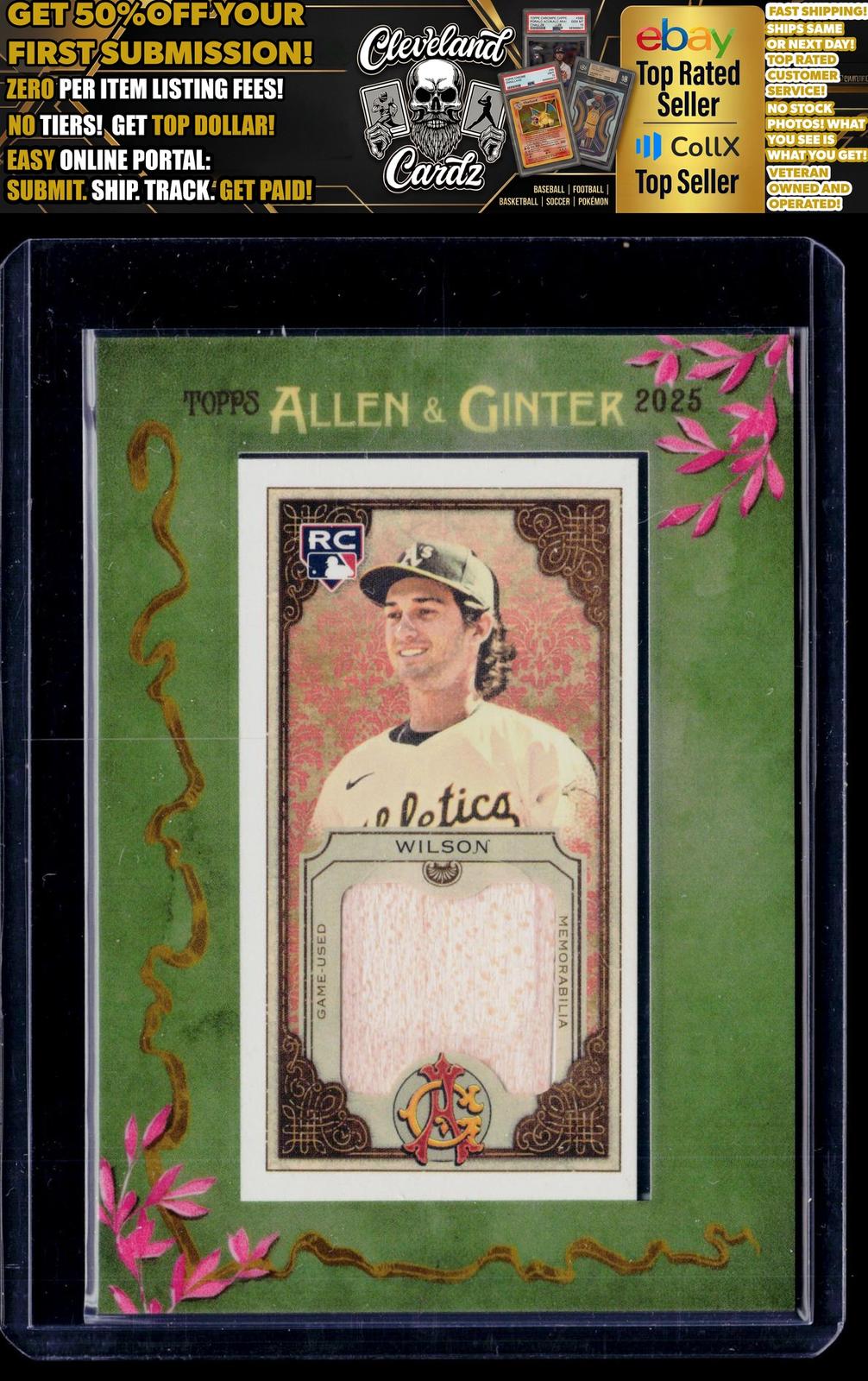 2025 Topps Allen & Ginter #MFR-JWI Jacob Wilson Framed Mini Relics
