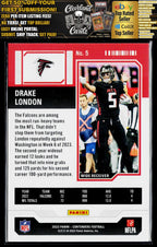 2023 Panini Contenders #5 Drake London Season Ticket Premium