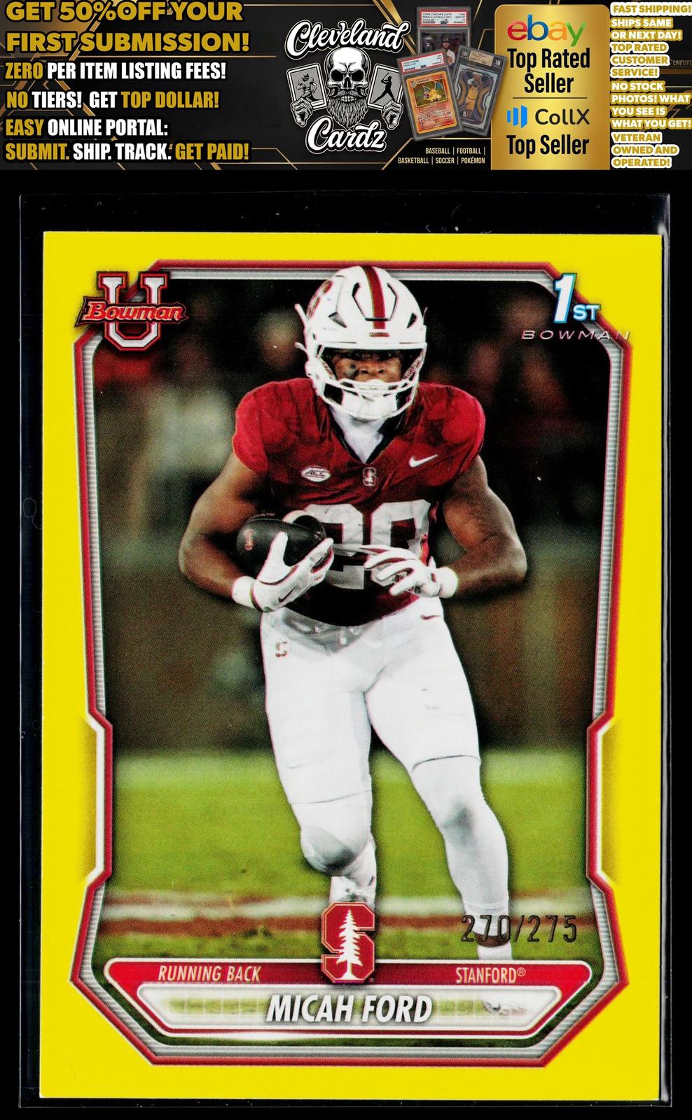 2026 Bowman #BPP-145 Micah Ford Prospects Yellow #/275