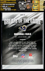 2026 Topps Flagship #GOTG-26 Marshall Faulk Greats of the Game