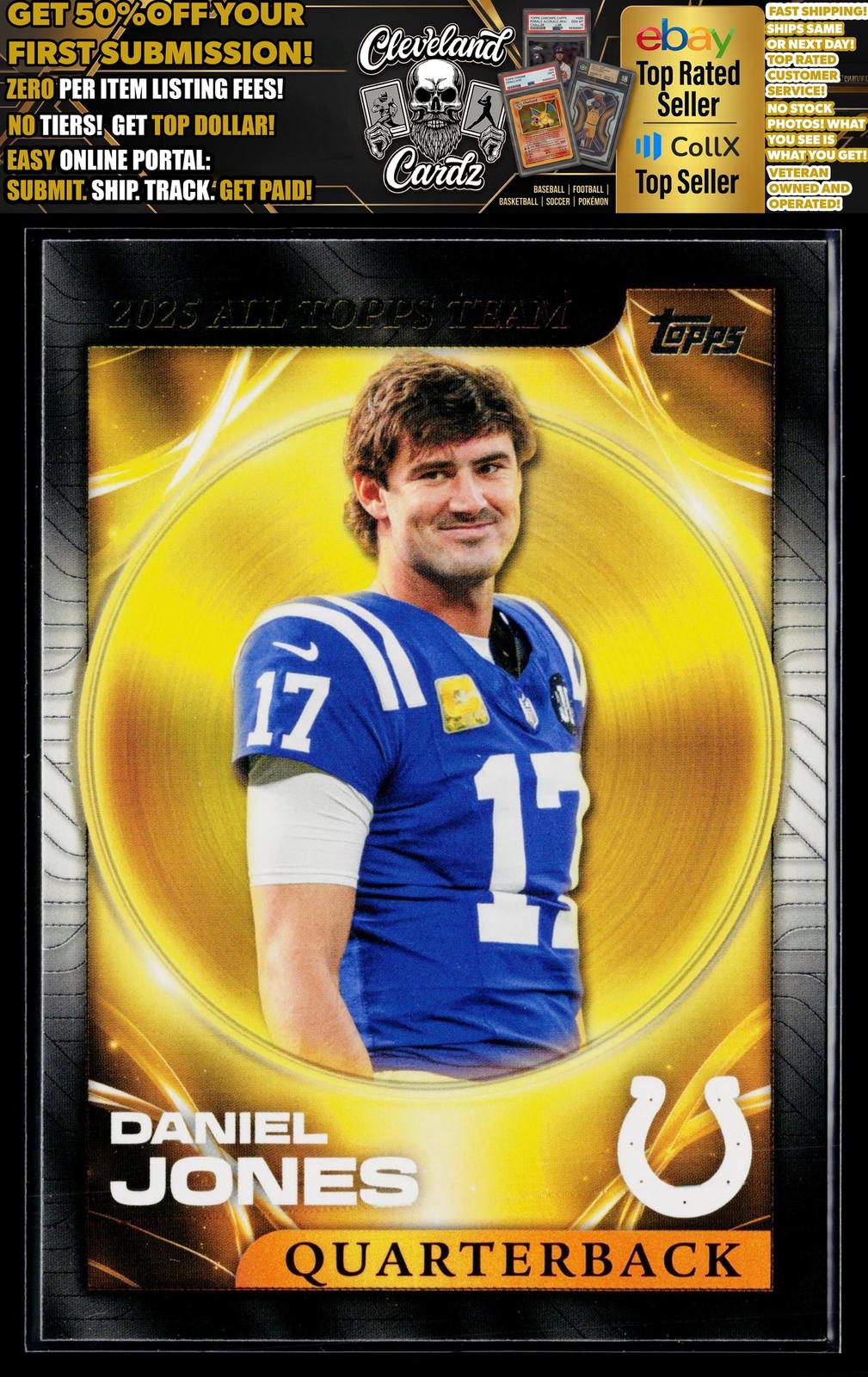 2026 Topps Flagship #25ATT-18 Daniel Jones 2025 All Topps Team