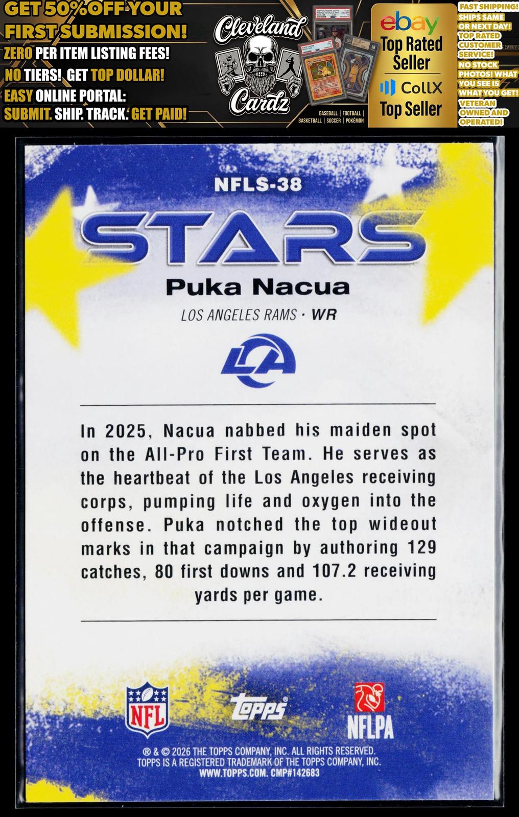 2026 Topps Flagship #NFLS-38 Puka Nacua NFL Stars